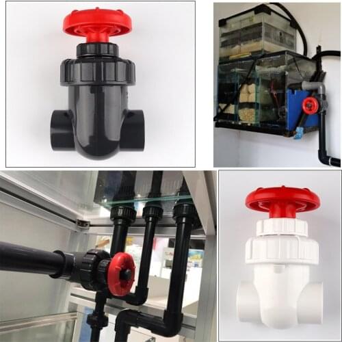 1pc High Quality PVC Pipe Gate Valve Precision Flow Control Sluice Switch Garden Irrigation Aquarium Fish Tank Joint I.D 20~63mm