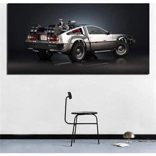 Back To The Future Movie Classic Cool Car Poster Painting On Canvas Bedroom Wall Art Decoration Pictures Home Decor
