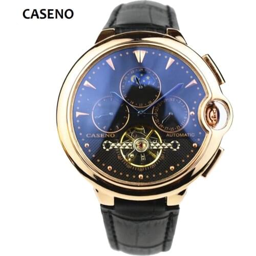 Mechanical Wristwatches Men Automatic Stainless Steel Watch Top Brand Luxury Watches Mens Sport Reloj de hombres CASENO New 2020
