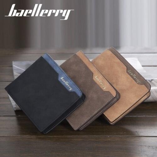 Luxury Brand Men Short Wallets 2020 New Simple Multi-card Position Open Coin Purse Fashionable Soft Leather Thin Wallet