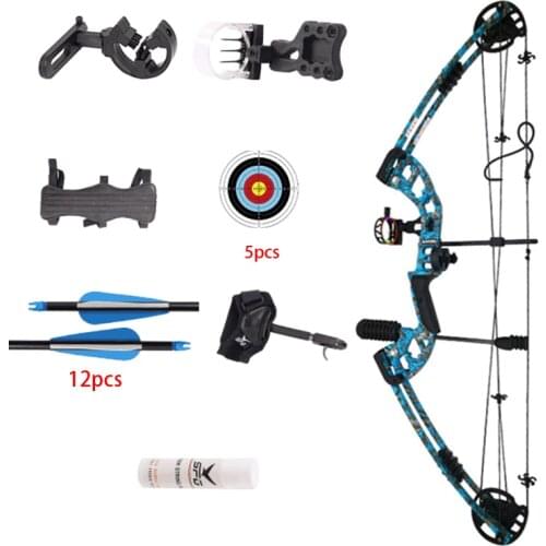 Hunting Camouflage Arrow Archery Bow 30-70 Pounds Outdoor High Quality Composite Pulley Bow Outdoor Archery Fishing