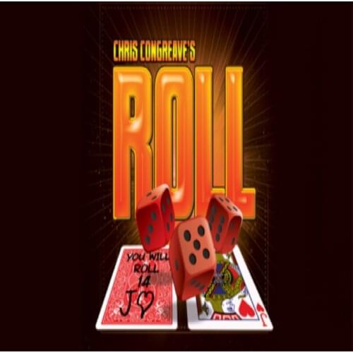 Roll by Chris Congreave (Gimmicks and Online Instructions) Mentalism Magic Tricks Close up Magic Props Card Magia Illusions Fun