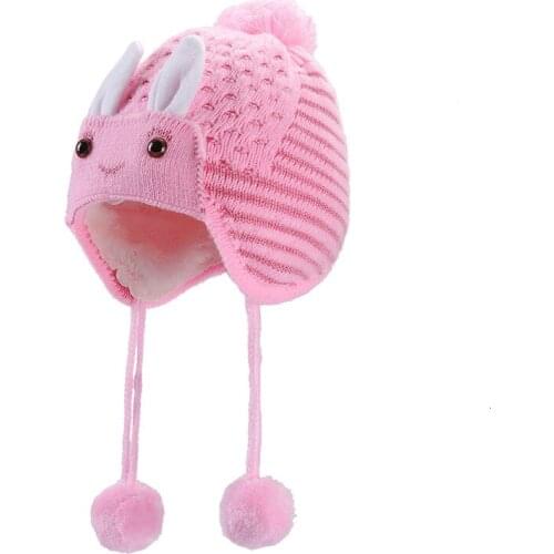 Rabbit Ears Baby Hats Soft Warm Hats Cute Toddler Kids Knitted Woolen Bunny Beanie Caps For Unisex Baby Newborn Photo Props