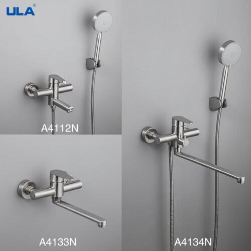 ULA Bathroom Shower Faucet Mixer Spout Bathtub Mixer Taps Hot Cold Shower Bath Faucet Mixer Spout Shower System Rain Shower Head