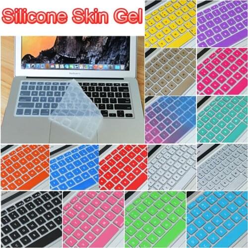 17 Colors US Keyboard Cover Silicone Skin Gel Case for Macbook Air 13" 15" 17"/Macbook Air Pro Protector