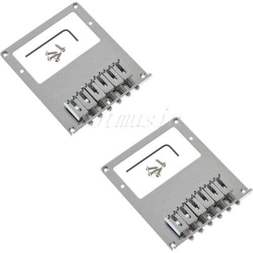 2Set 6 String Guitar Bridge Big Square Humbucker For Fender Tele Style Bridge Replacement