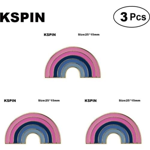 New Pride Badge Lapel Pin Flag badge Brooch Pins Badges 3Pcs a Lot