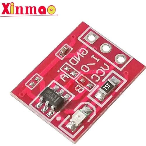 5PCS/LOT NEW TTP223 Touch button Module Capacitor type Single Channel Self Locking Touch switch sensor