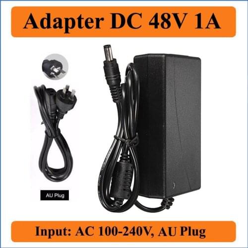 48V 1A AU Plug AC DC Adapter AC 110V/220V Converter to DC 48V 1000mA 48W Power Supply charger for LED Strips light
