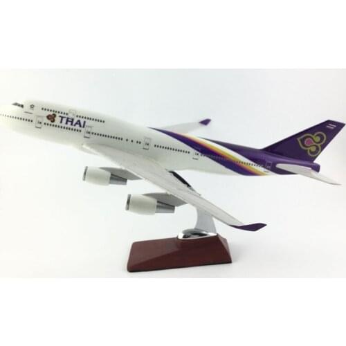 FREE SHIPPING 45-47CM THAI AIR NORMAL LIVERY METAL BASE AND RESIN MODEL PLANE AIRCRAFT MODEL TOY AIRPLANE BIRTHDAY GIFT