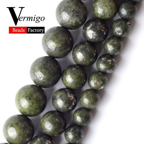 Natural Minerals Gem Green Lapis Lazuli Stone Beads For Jewelry Making 6 8 10mm Round Spacer Beads Diy Jewellery Bracelets 15