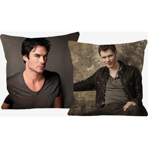 Ian Somerhalder Paul Wesley Joseph Morgan Portraits Cushion Covers Bedroom Sofa Decorative Polyester Pillow Case