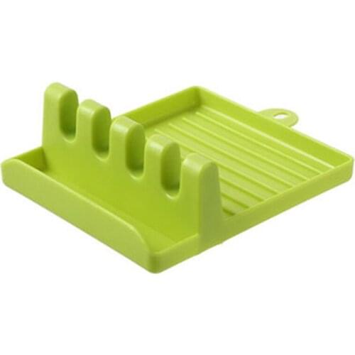 Kitchen Spoon Holders Fork Spatula Shelf Rack Organizer Plastic Spoon Rest Chopsticks Holder Non-slip Spoons Pad Kitchen Utensil