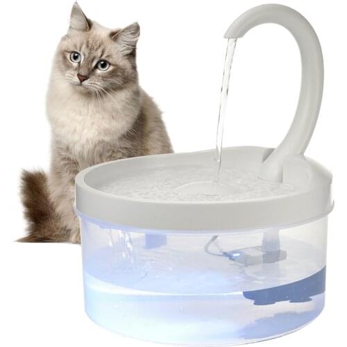 2L Automatic Cat Water Fountain LED Electric Mute Water Feeder Dog Pet Drinker Bowl Pet Drinking Dispenser For Cat Dog Supplies