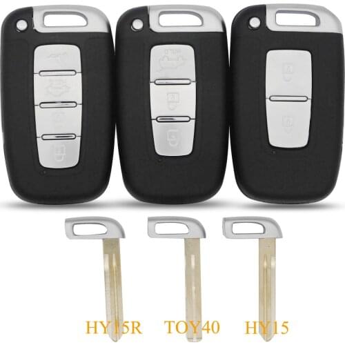 Kutery 2/3/4 Buttons Remote Car Key Shell Case Fob For Kia Soul Sportage Sorento K2 K5 Rio Whit TOY40/HY15R/HY15 Option