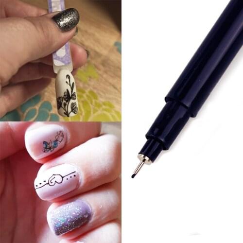 Nail Art Graffiti Pen Waterproof Drawing Painting Dotting Liner Brush DIY Flower Abstract Lines Details Nail Art Beauty Tools