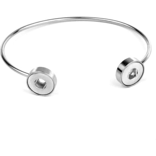 Hot wholesale Snap Bracelet&Bangles High quality stainless steel bracelet fit 12mm snaps button jewelry