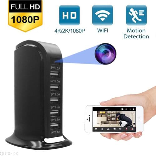 New Mini Wifi Charger Camera 1080P Micro Camcorder Motion Detect DV DVR Recorder Small home Security Cam Support 128GB TF Card