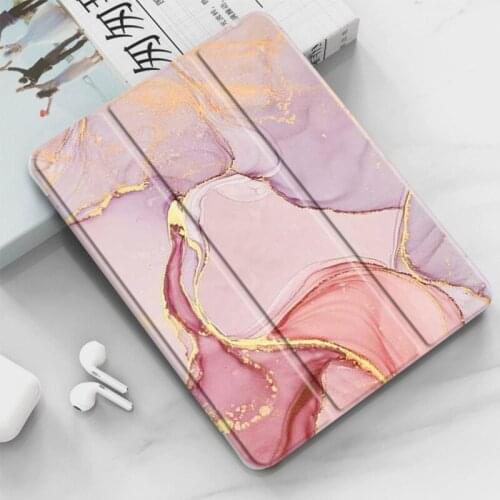 2021 New Tri-fold Soft Back Cover for Ipad Pro 11 Inch 2021 2020 Tablet Protective Case Air 1 2 2017 2018 Shockproof Shell