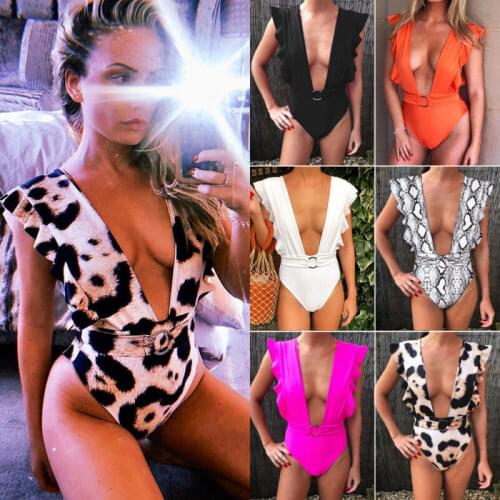 New Sexy Women One Piece Bathing Monokini Push Up Padded Bikini Bandage Swimwear Swimsuit Sexy Bra Beachwear