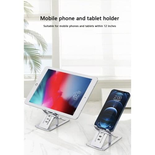 Aluminum Alloy Mobile Phone Stand Ultra-thin Foldable Desktop IPad Tablet Stand