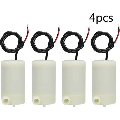 4 pcs/set DC 3V 5V Micro Submersible Mini Water Pump Fish Tanks Fountain Aquarium Brushless Motor Submersible Water Pump