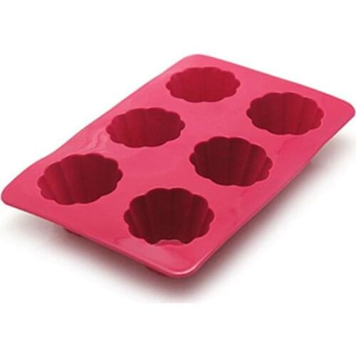 6 Cavity Silicone Cake Mold Tartlet Pan Muffin Cupcake Chocolate Cookies Tray Baking Tools