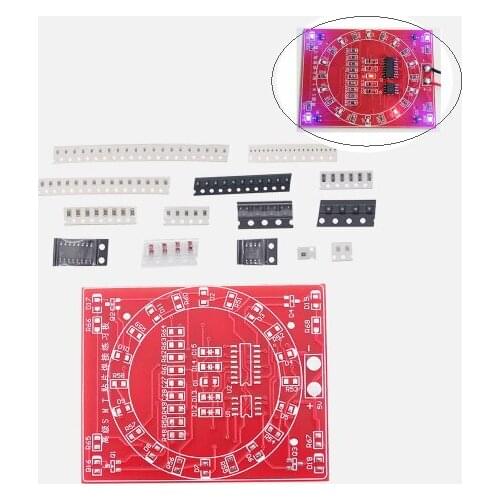 SMD Welding Exercise Board CD4017+NE555 Pipeline Lamp Kit Skills Training and Training Kit