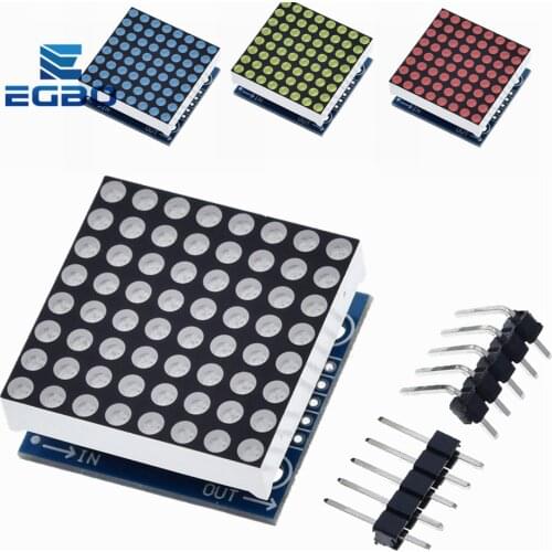 1PCS EGBO MAX7219 dot matrix module microcontroller module display module finished goods