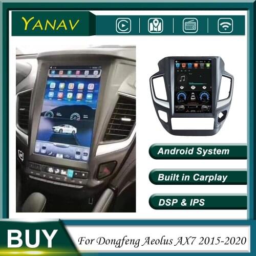 Android Car Radio For Dongfeng Aeolus AX7 2015-2020 GPS Navigation Stereo Receiver Head Unit Multimedia Player Built in Carplay
