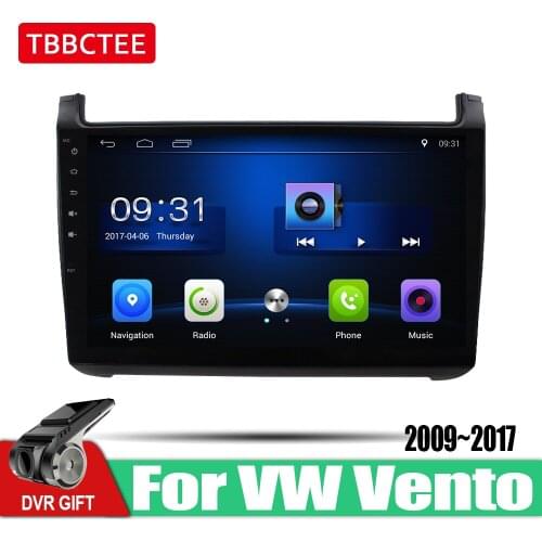 For Volkswagen VW Vento 2009~2017 Android Car 2 din multimedia GPS Navigation vedio stereo Radio audio wifi BT video map