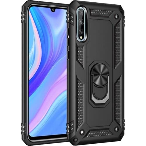 For Huawei Y8p armor shockproof Case for Huawei Y8p Y 8p military protective magnet car holder ring case cover