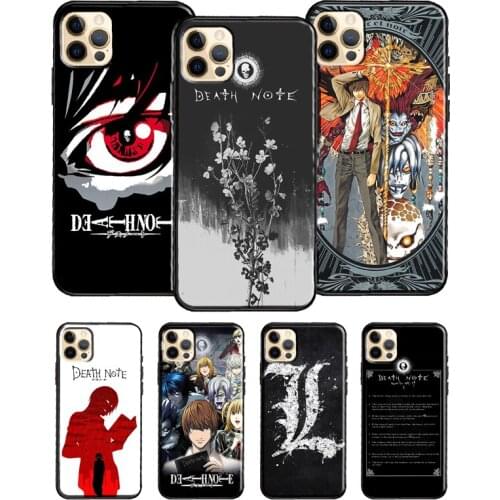 Death Note Comic Anime Case For Apple iPhone 11 12 Pro Max mini 6S 7 8 Plus XR X XS MAX SE 2020 Back Cover Coque