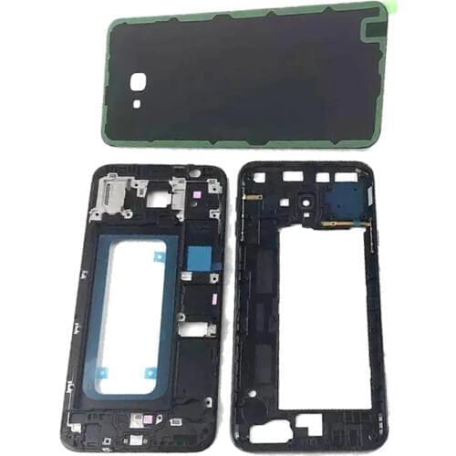 For Samsung Galaxy J4+ 2018 J4 Plus J415 J415F J415FN Housing Front Frame Middle Frame+Battery Back Cover+Camera Lens Cover
