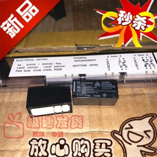 Brand New & Original F1CA024V 24VDC 5A 8-Pin Second Section II Closed Genuine f.t Relay