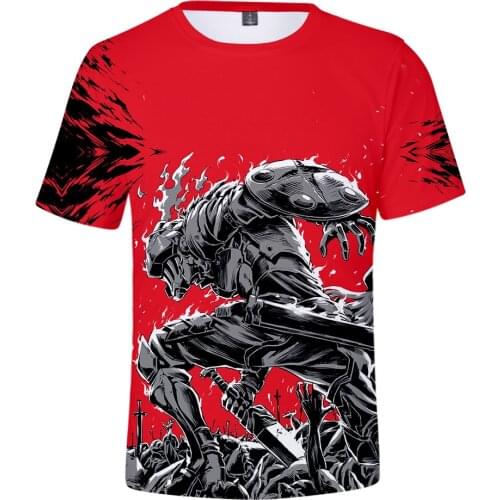 Anime Goblin Slayer 3D T-shirt Men/Women Summer Hip Hop T shirt Print Goblin Slayer Comic Mens T shirt Popular Cool Kids Tops