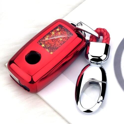 Hot Sale Quicksand Soft TPU Car Key Protection Case For Volkswagen VW Golf New Passat Lavida Tiguan Octavia A5 Auto Accessories