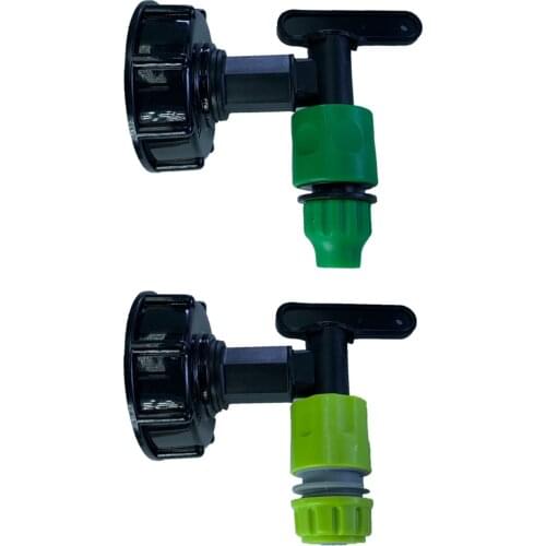 IBC Tote Tank Drain Adapter with Valve Faucet Thread Connector Replacement Fitting Parts Coarse Thread