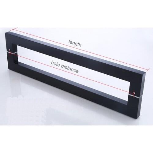 Customized product,Frosted matte black,Noble Stainless steel Square tube handle, 1000mm and 1200mm