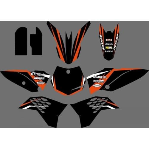 0532 Motorcycle Team GRAPHICS & BACKGROUNDS DECALS STICKERS Sets for SX65 SX 65 65SX 2009 2010 2011 2012 Personality Gift