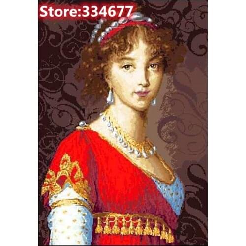 Beautiful Woman, Princess, Sewing Kit Top Quality Embroidery Needlework 14CT Unprinted Art Cross Stitch Kits DIY Handmade Decor