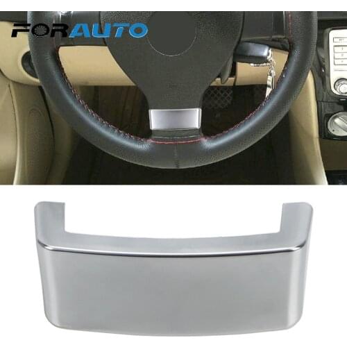 FORAUTO Car Steering Wheel Trim Sequin Cover Chrome Emblem Insert Trim Cover Decoration Fit for VW Golf MK5 Plus 5 GTI Passat B6
