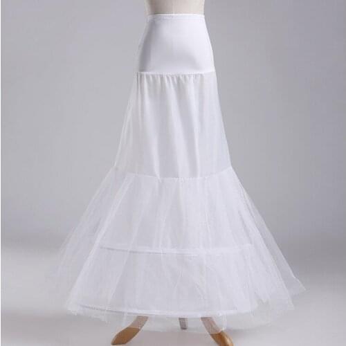 New Arrival Mermaid Petticoat Underskirt Two Hoops One Netting Skirt Women Petticoat