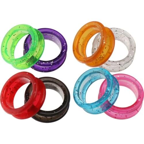 2Pcs Colorful Scissors Rings Silica Gel Hair Scissors Rings Cutting Barber Ring Haircut Scissor Circle Shears Hairdressing