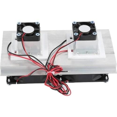 Thermoelectric Refrigeration Cooler DC12V Semiconductor Air Conditioner Dual Fan Cooling System Accessories DIY