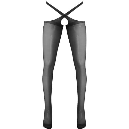 Sexy Mens Net Stockings Fishnet Stockings Garter Belt Silk Tights Transparent Pantyhose Man Thigh High Lace Embroidery Stocking