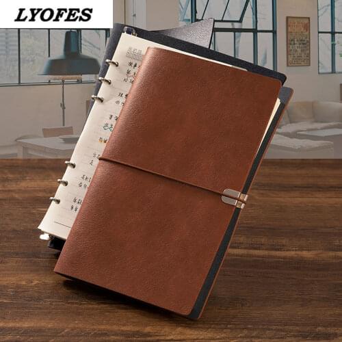 Retro style removable notebook loose leaf binding Notepad thick college students A5 hand ledger ins book wholesale