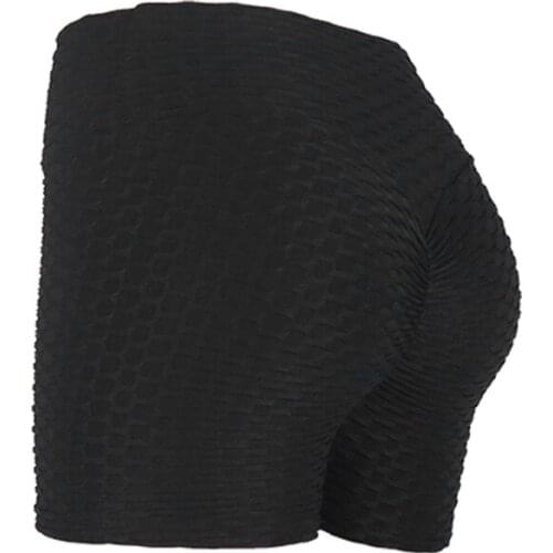 Yoga pants three-point jacquard fitness bubble hips slim sexy tight-fitting legging shorts women