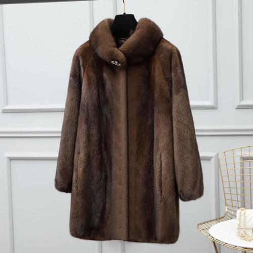 100% real mink fur coat