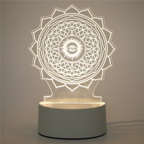 LED Selenite Natural Stones Crystals Double Colors Lamp Table Lamp Night Light Chakra Energy Divination Home Decor